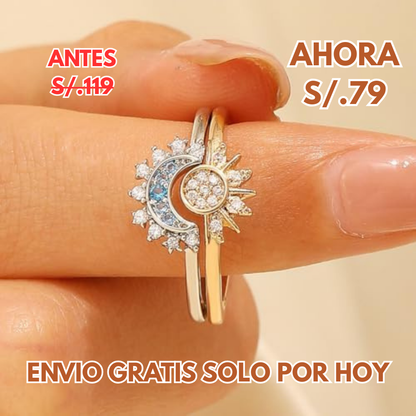 🌞ANILLOS SOL Y LUNA🌙 DOS ALMAS, UN SOLO DESTINO 💫❤️