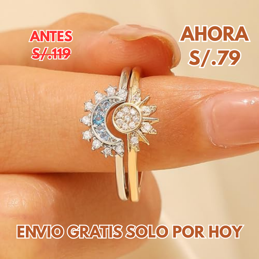 🌞ANILLOS SOL Y LUNA🌙 DOS ALMAS, UN SOLO DESTINO 💫❤️